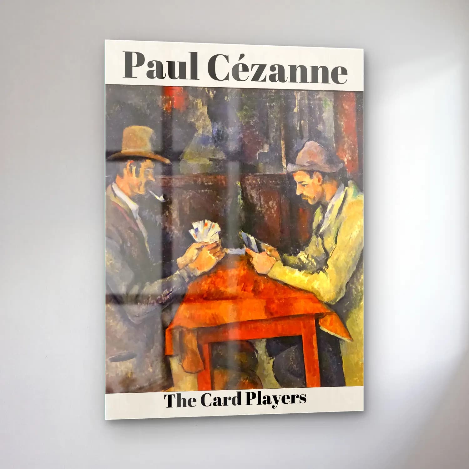 Paul Cezanne – Erkek Portresi cam tablo — sol açıdan görünüm