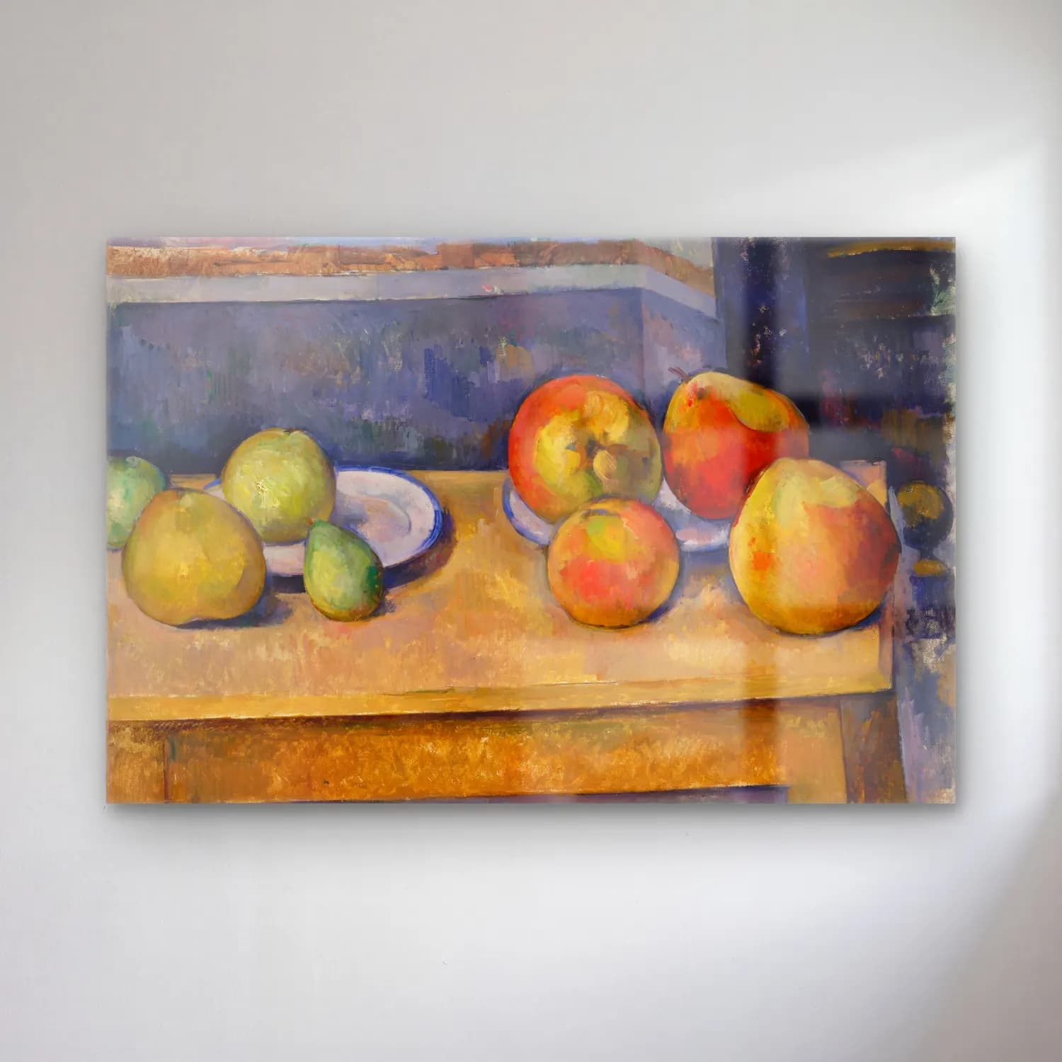 Paul Cezanne – Armut ve Elmalar cam tablo — Paul Cezanne – Armut ve Elmalar — empresyonist armut ve elmalar