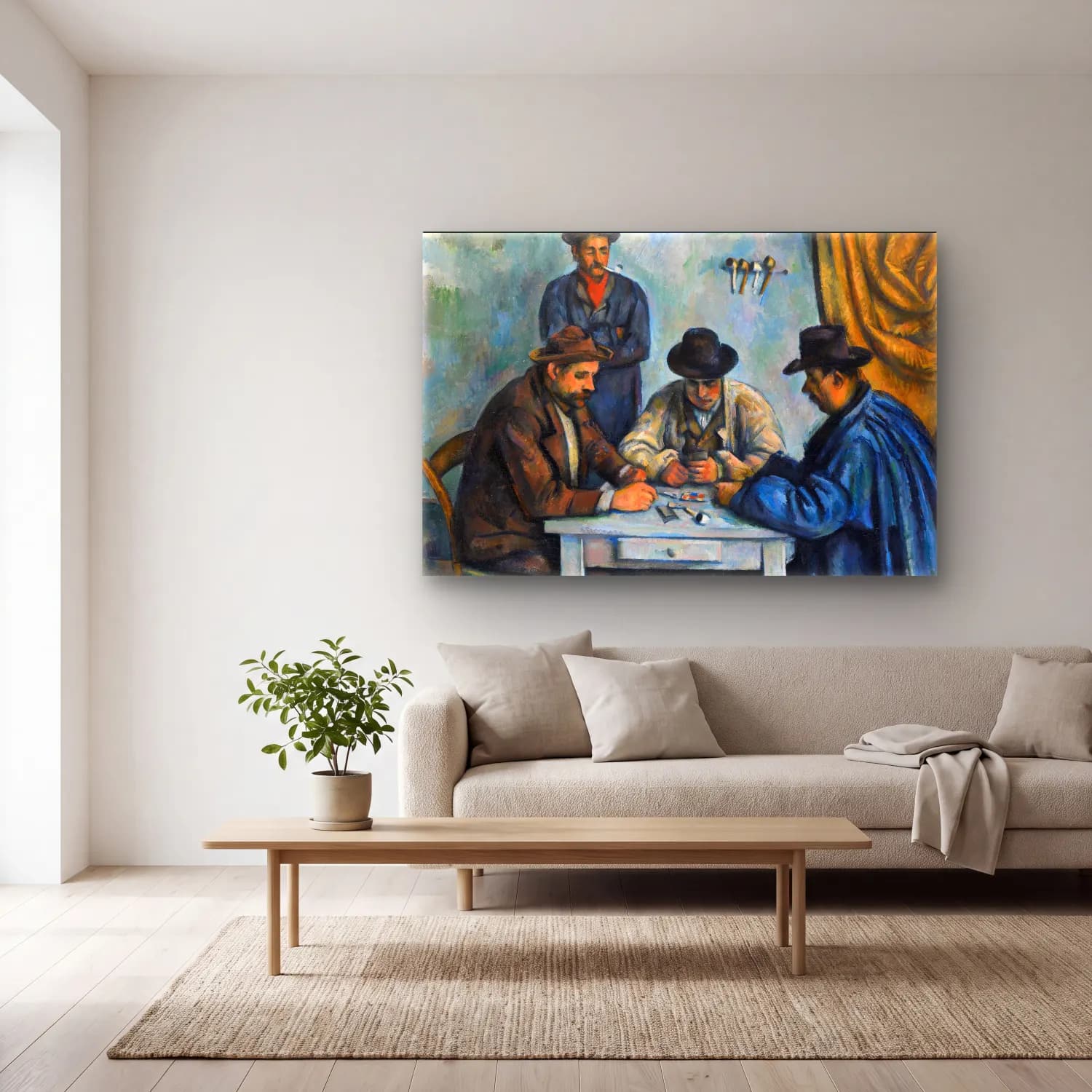 Paul Cezanne – Golf cam tablo — açık renk salonda