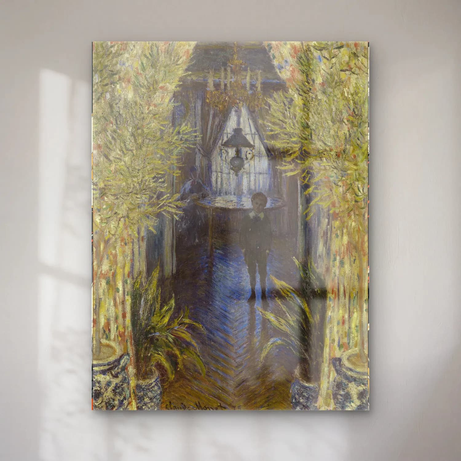 Claude Monet – Kapı cam tablo — Claude Monet – Kapı — empresyonist kapı
