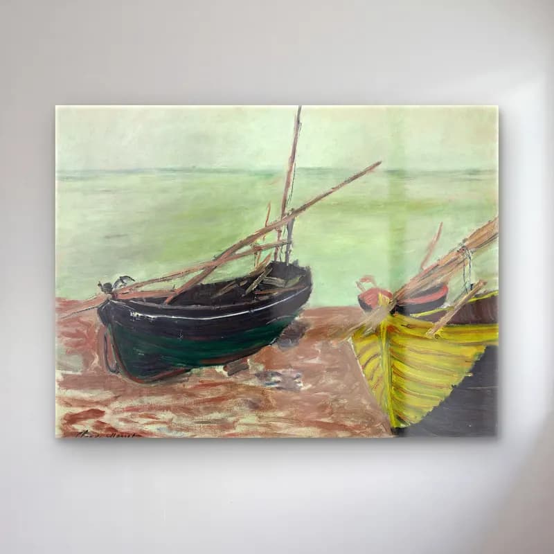 Claude Monet – Yelkenliler cam tablo — Claude Monet – Yelkenliler — empresyonist yelkenliler