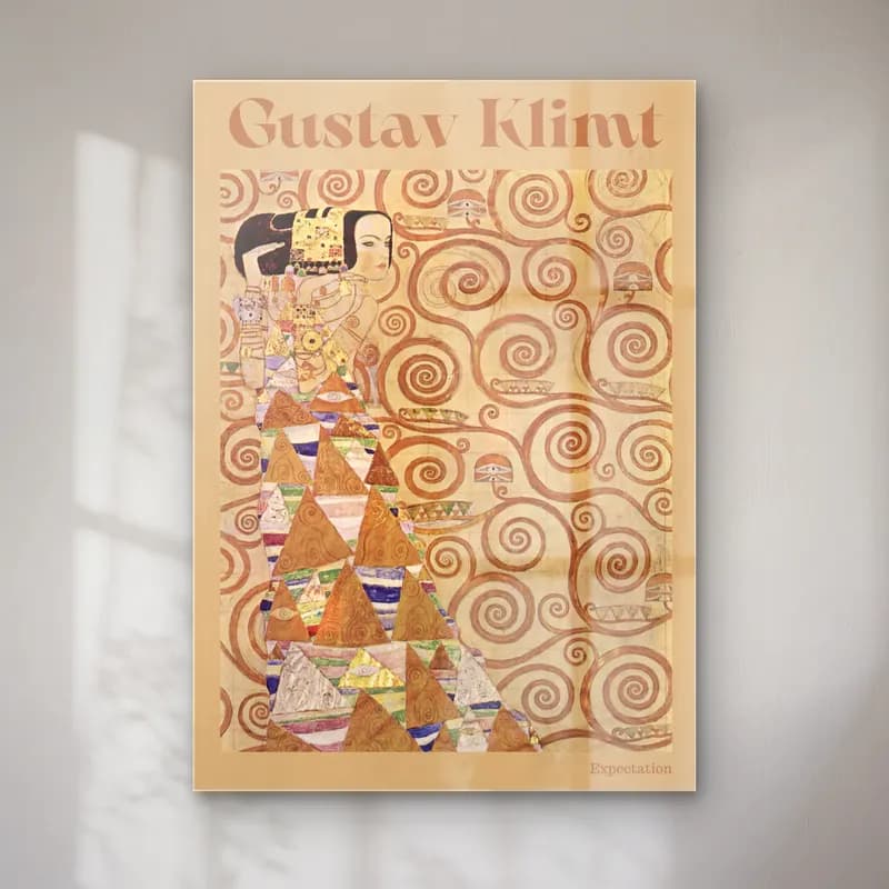 Gustav Klimt – Mitolojik Sahne cam tablo — Gustav Klimt – Mitolojik Sahne — japon baskı mitolojik sahne