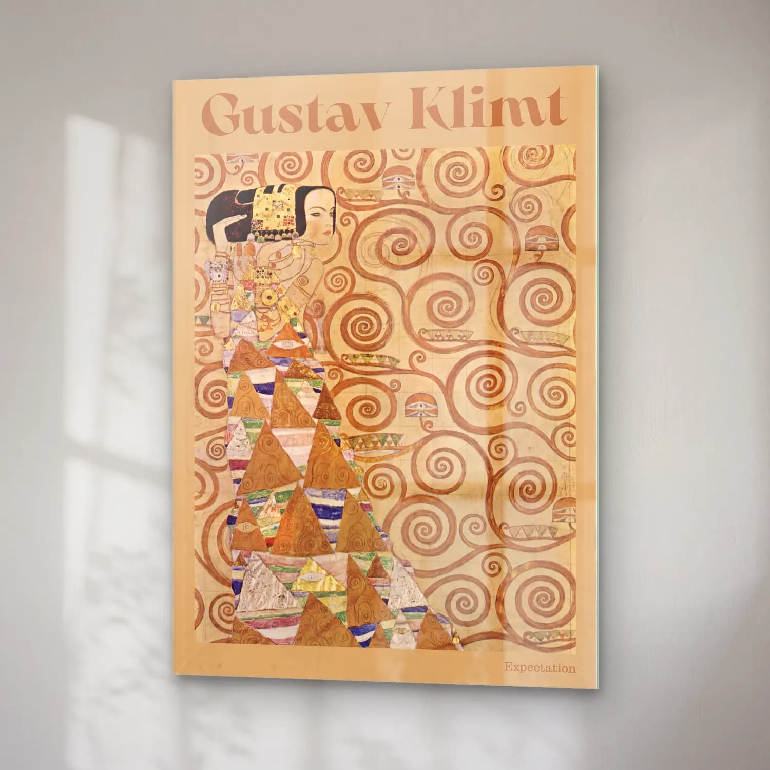 Gustav Klimt – Mitolojik Sahne cam tablo — sağ açıdan görünüm