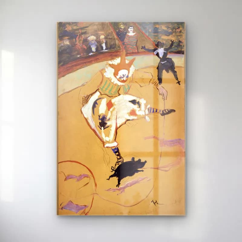 Henri de Toulouse-Lautrec – Atlı cam tablo — Henri de Toulouse-Lautrec – Atlı — empresyonist atlı