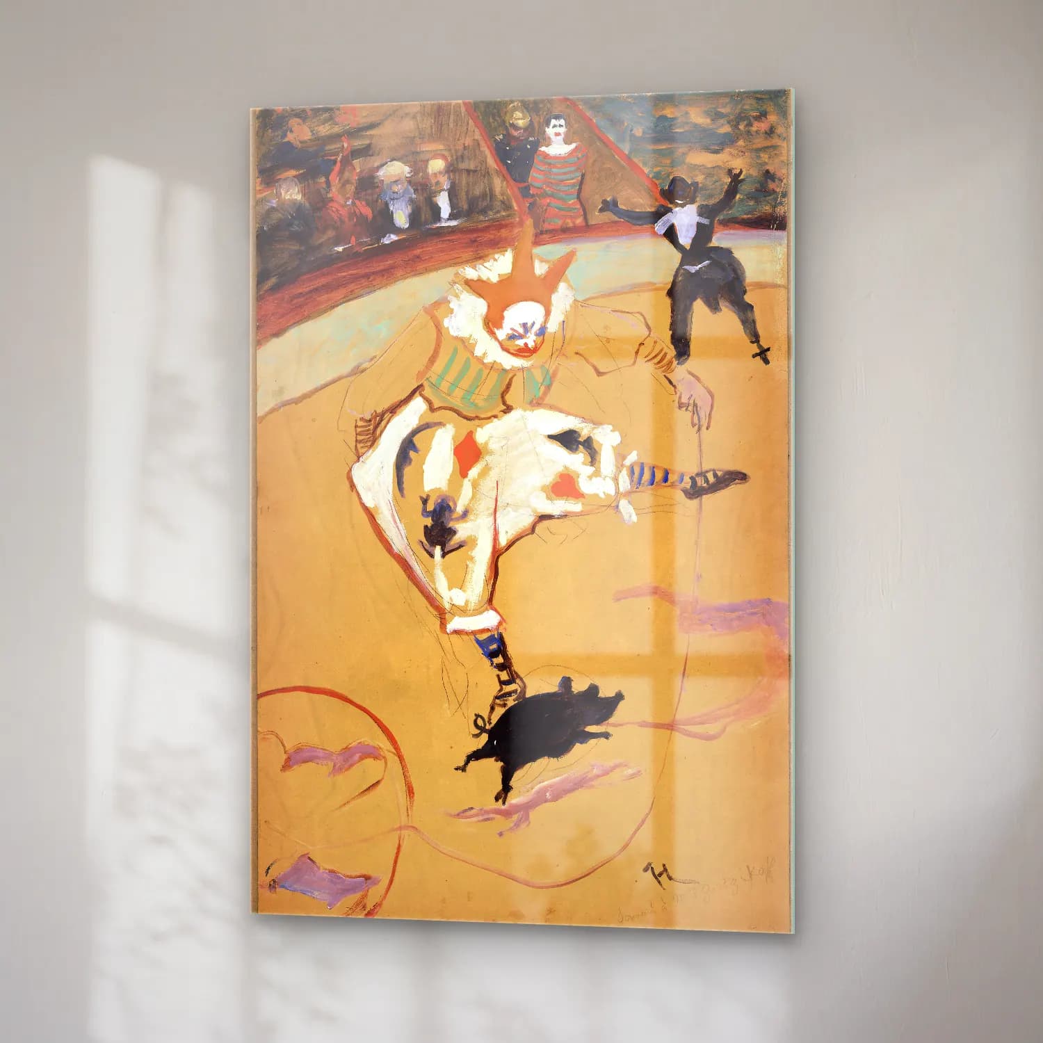 Henri de Toulouse-Lautrec – Atlı cam tablo — sağ açıdan görünüm