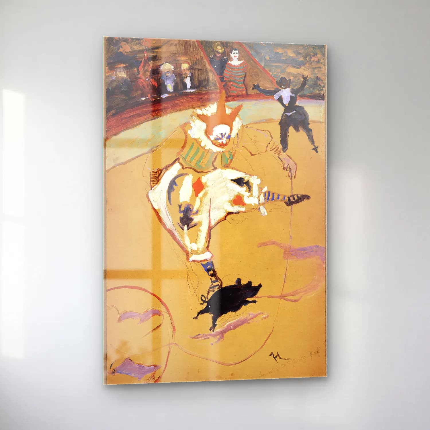 Henri de Toulouse-Lautrec – Atlı cam tablo — sol açıdan görünüm