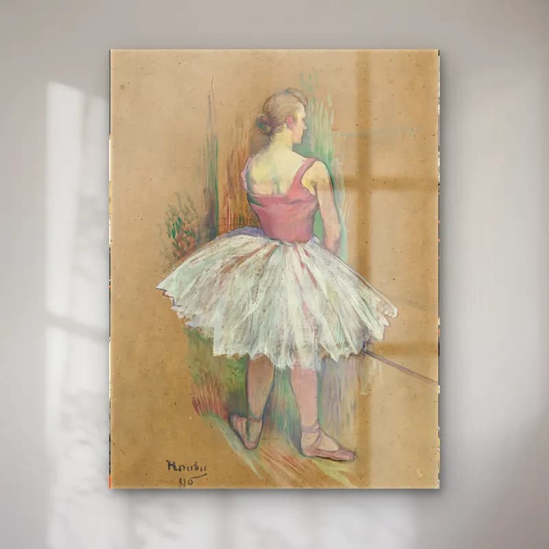 Henri de Toulouse-Lautrec – Balerin cam tablo — Henri de Toulouse-Lautrec – Balerin — empresyonist balerin
