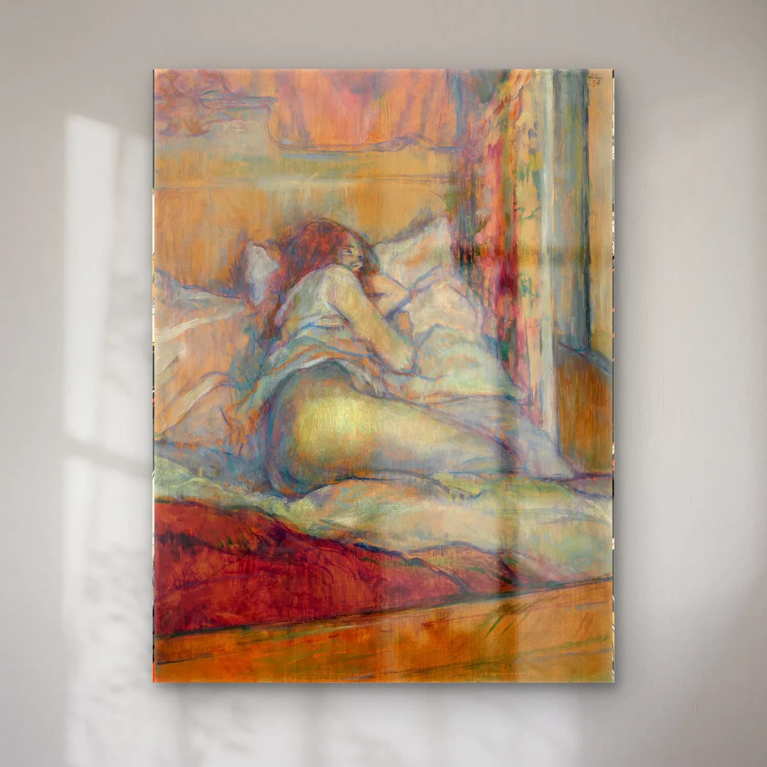 Henri de Toulouse-Lautrec – Figür Çalışması cam tablo — Henri de Toulouse-Lautrec – Figür Çalışması — empresyonist figür çalışması