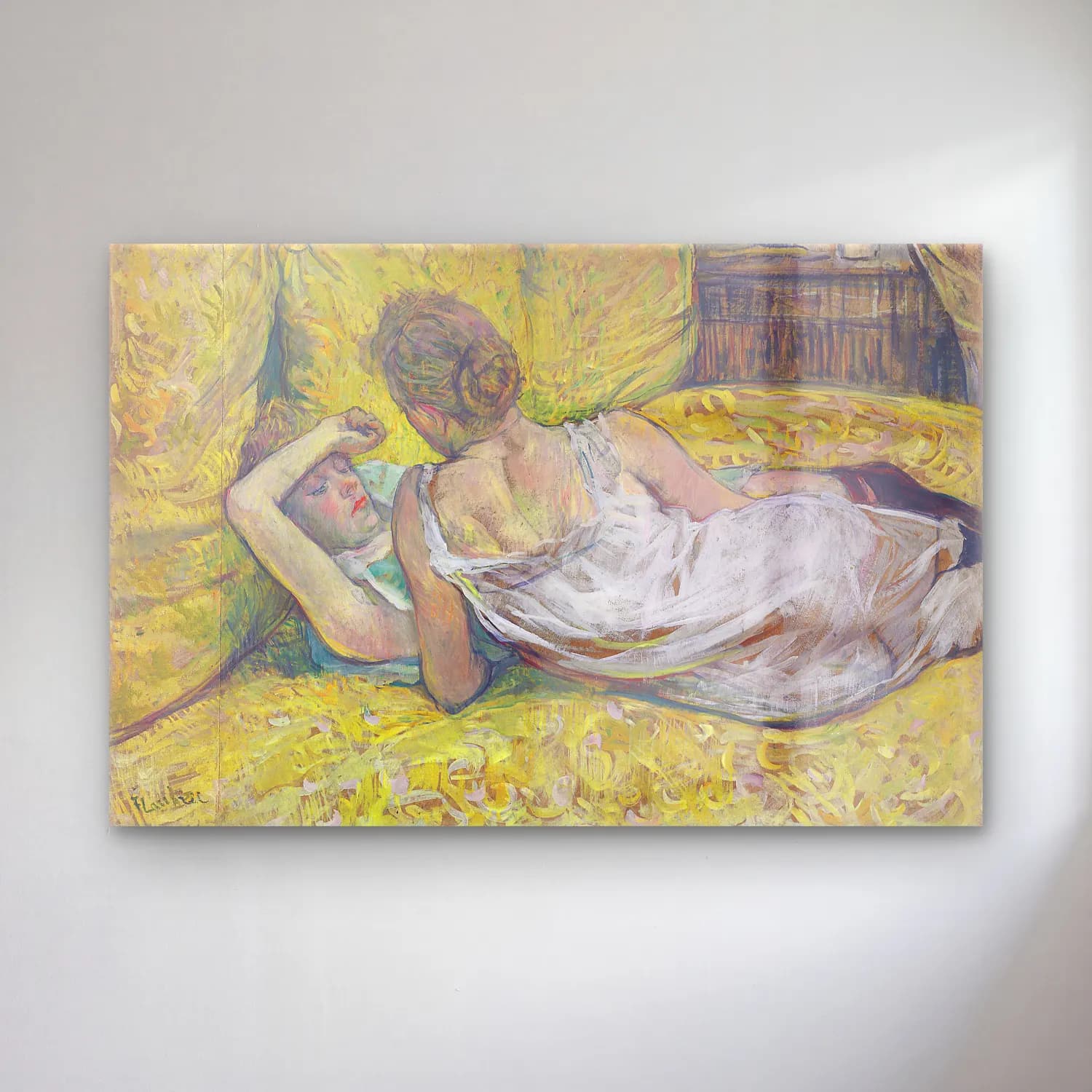 Henri de Toulouse-Lautrec – Aşıklar cam tablo — Henri de Toulouse-Lautrec – Aşıklar — empresyonist aşıklar