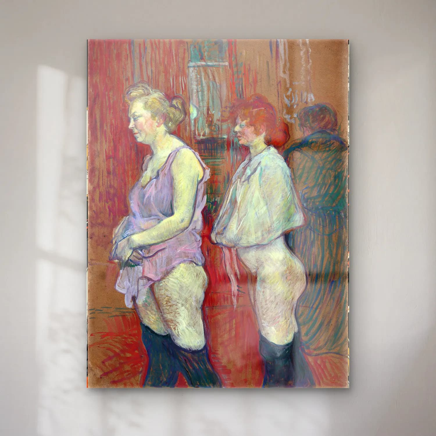 Henri de Toulouse-Lautrec – Dansçılar – Pastel Tonlar cam tablo — Henri de Toulouse-Lautrec – Dansçılar – Pastel Tonlar — empresyonist dansçılar