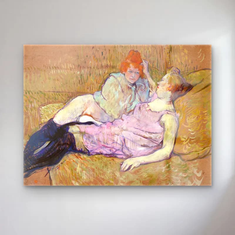 Henri de Toulouse-Lautrec – Anne ve Çocuk cam tablo — Henri de Toulouse-Lautrec – Anne ve Çocuk — empresyonist anne ve çocuk