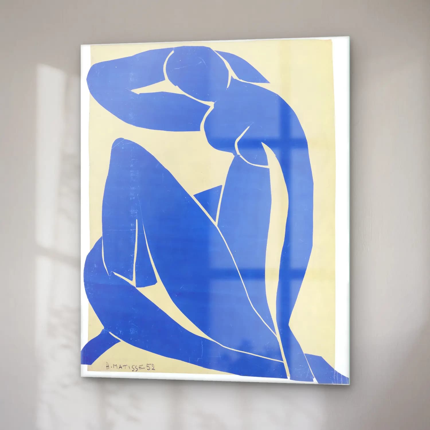 Henri Matisse – Figür Çalışması cam tablo — sağ açıdan görünüm