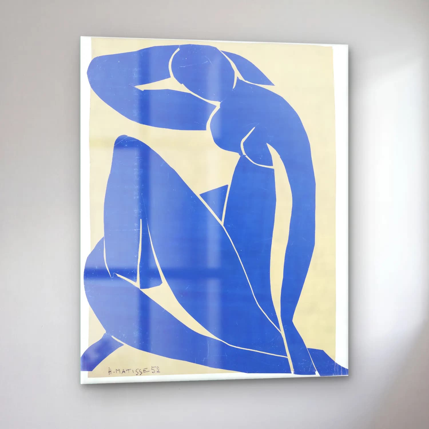 Henri Matisse – Figür Çalışması cam tablo — sol açıdan görünüm