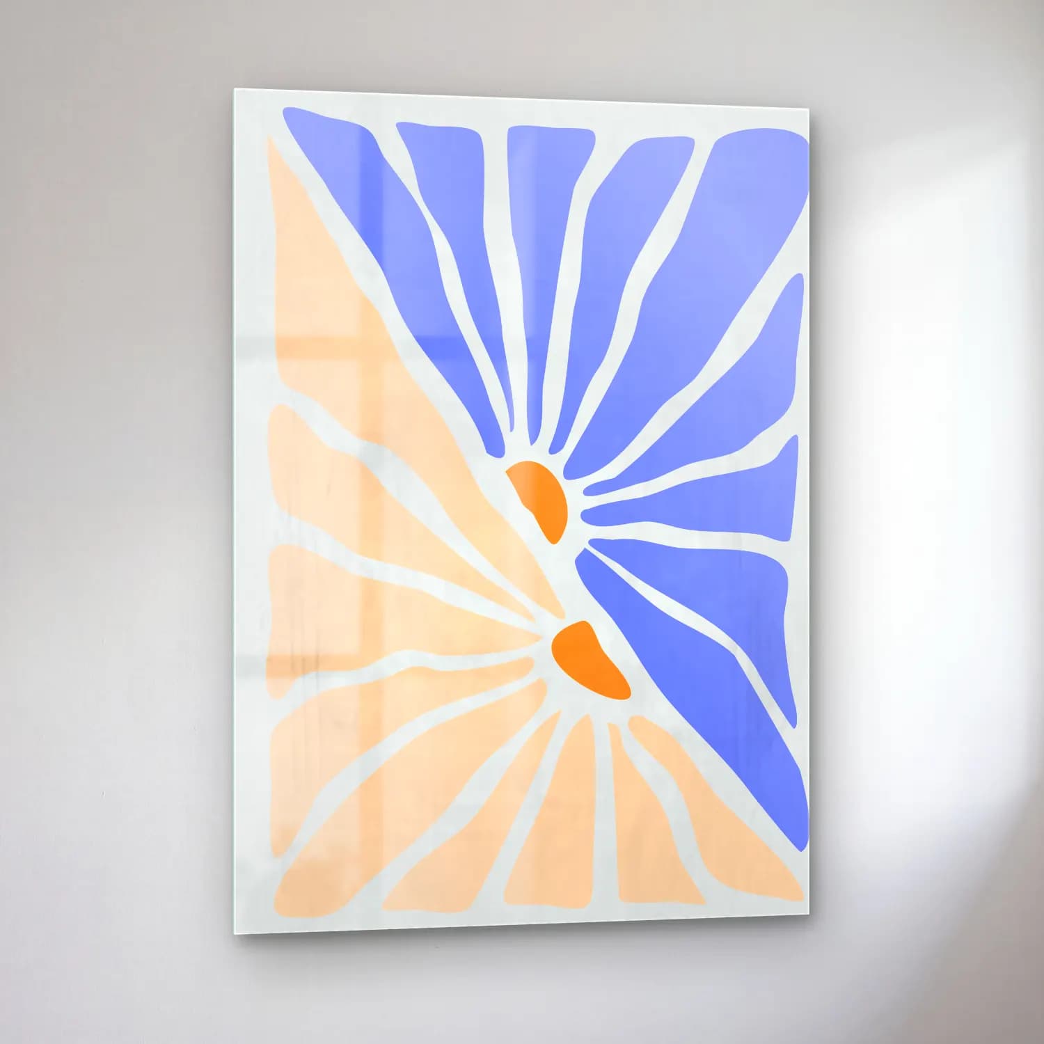Henri Matisse – Soyut Formlar cam tablo — sol açıdan görünüm