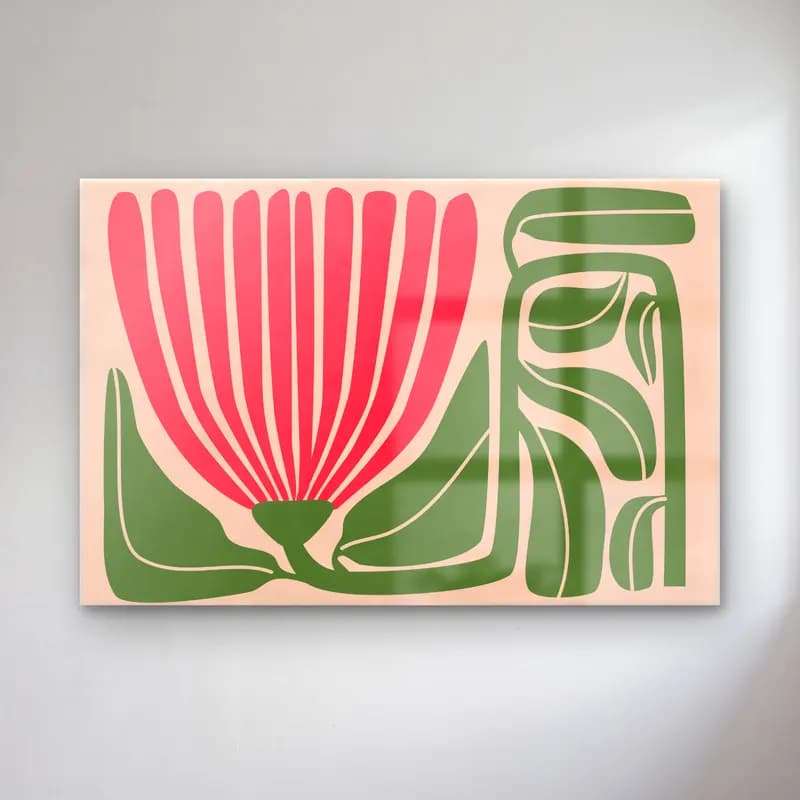 Henri Matisse – Çiçek Deseni – Pembe Tonlar cam tablo — Henri Matisse – Çiçek Deseni – Pembe Tonlar — boho çiçek deseni