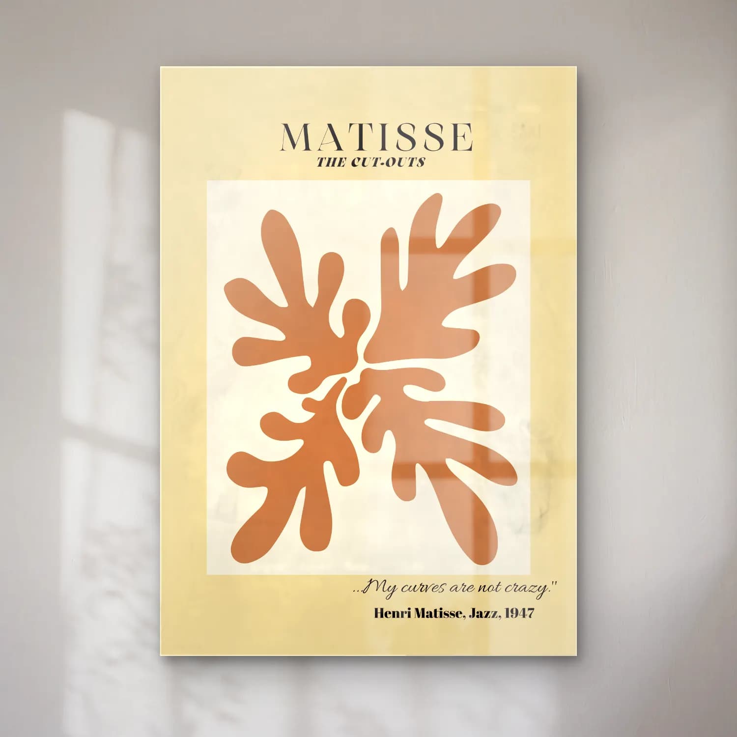 Henri Matisse – Soyut Formlar No. 6 cam tablo — Henri Matisse – Soyut Formlar No. 6 — bauhaus soyut formlar