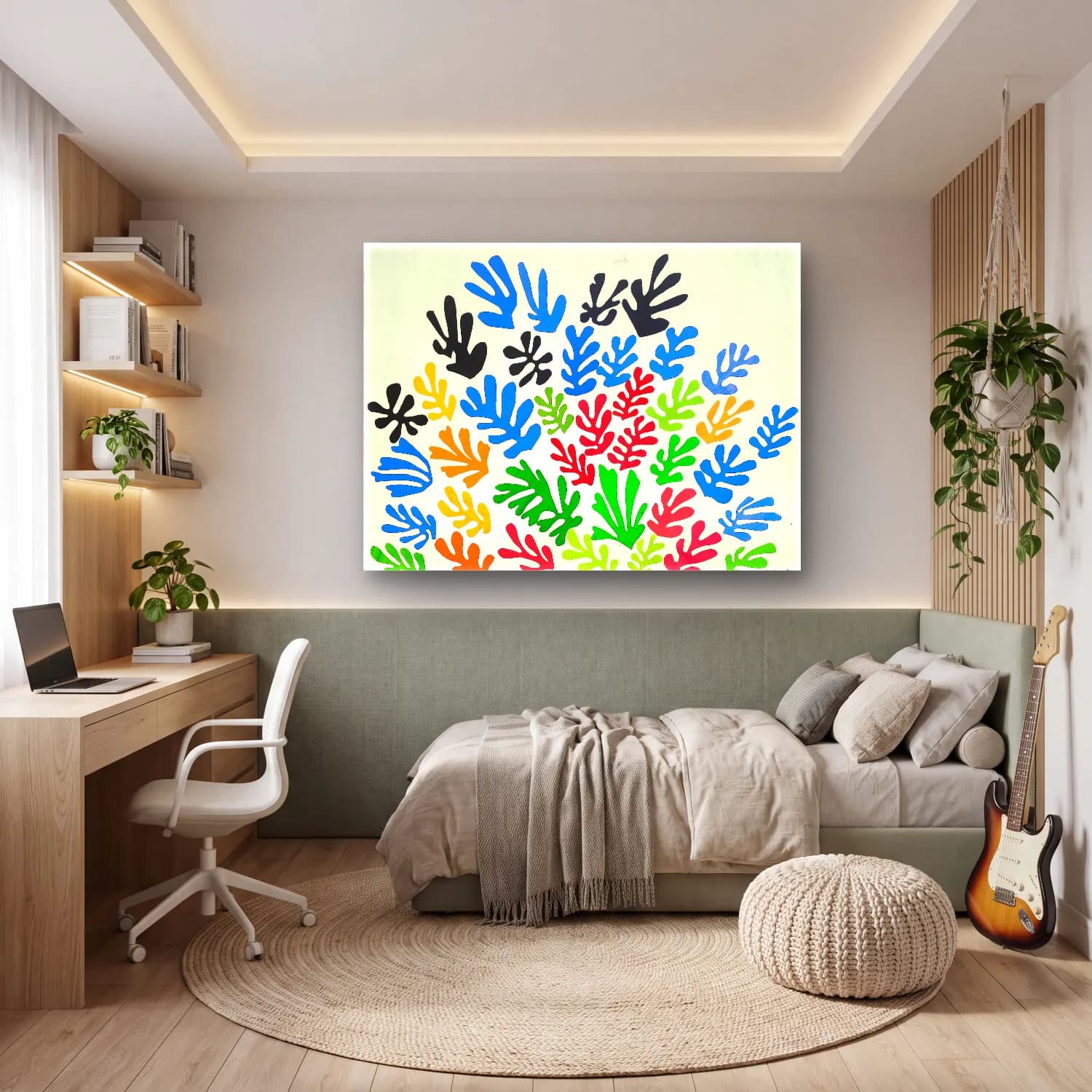 Henri Matisse – Eller cam tablo — genç odasında