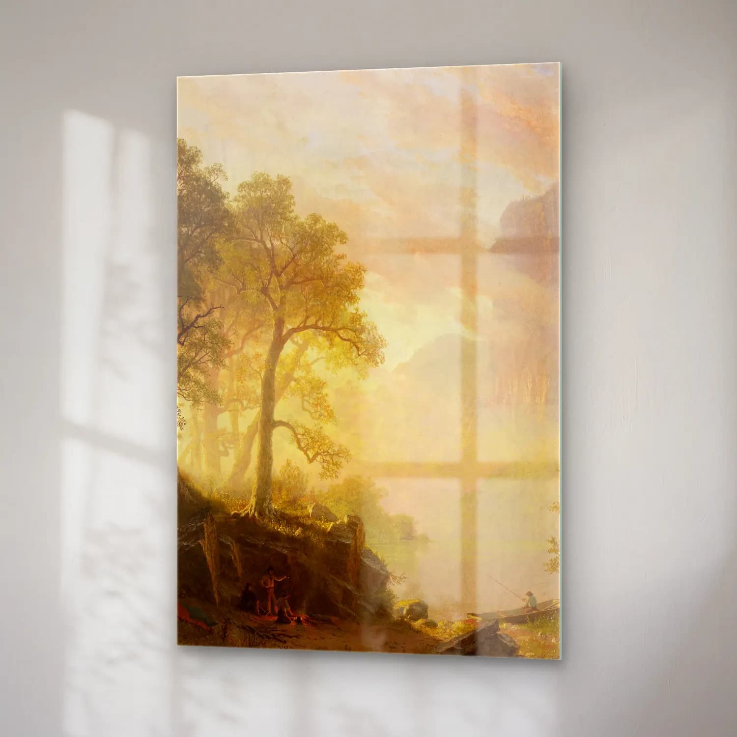 Albert Bierstadt – Lake Tahoe No. 4 cam tablo — sağ açıdan görünüm