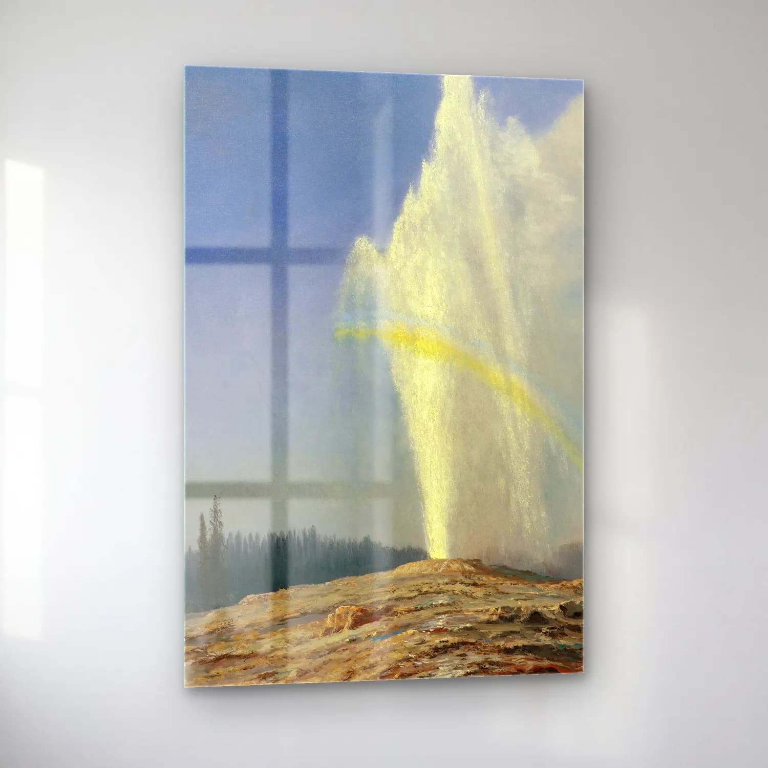 Albert Bierstadt – Old Faithful cam tablo — sol açıdan görünüm