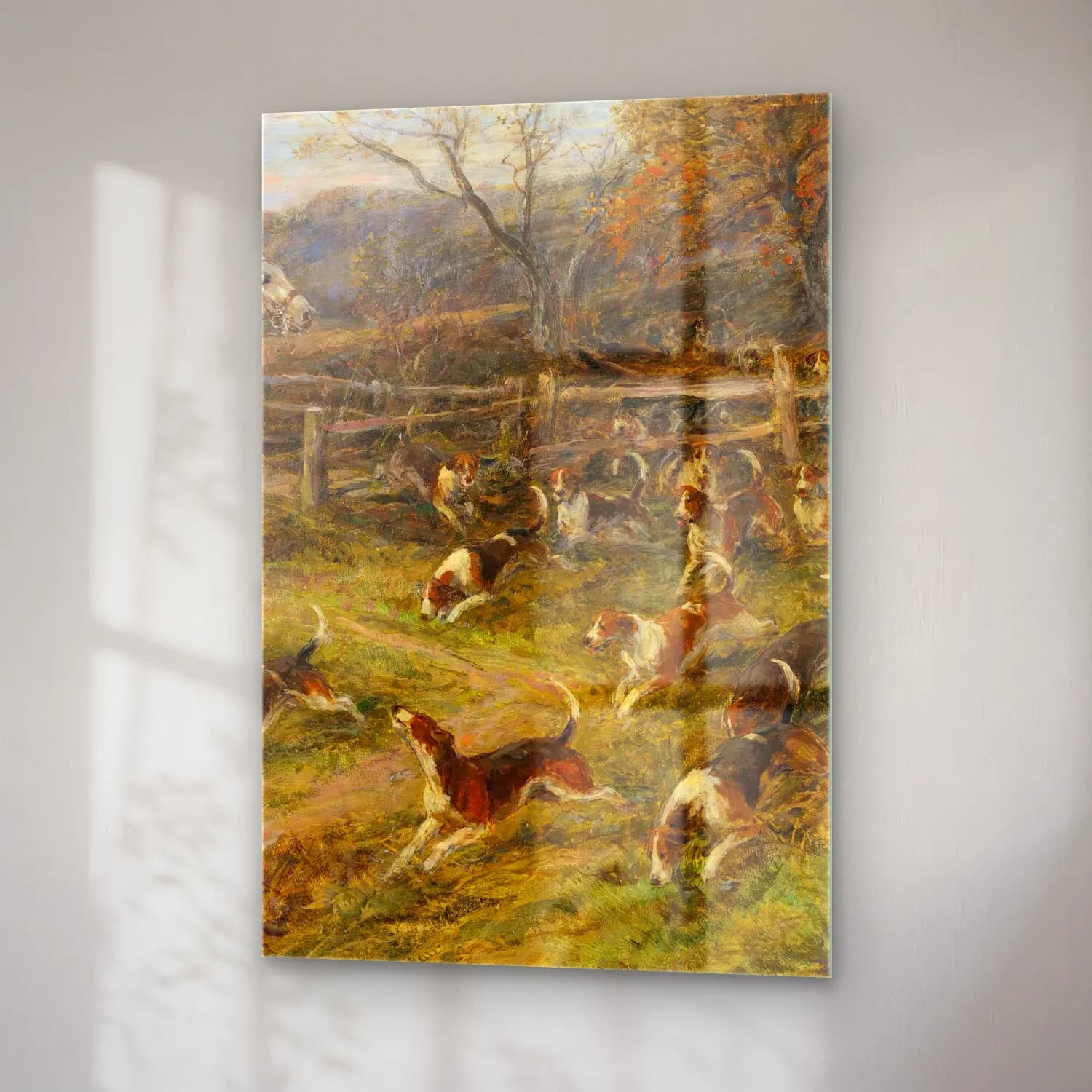 Heywood Hardy – Breaking Cover – Yeşil Tonlar cam tablo — sağ açıdan görünüm