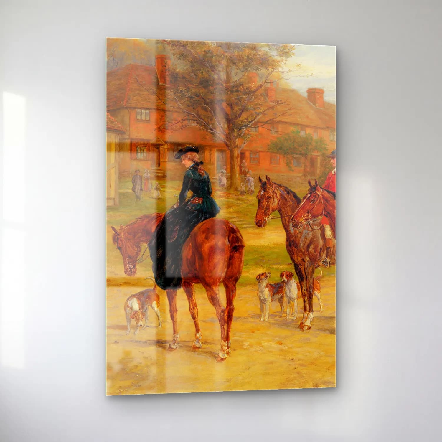 Heywood Hardy – Meet at the inn – Pastel Tonlar cam tablo — sol açıdan görünüm