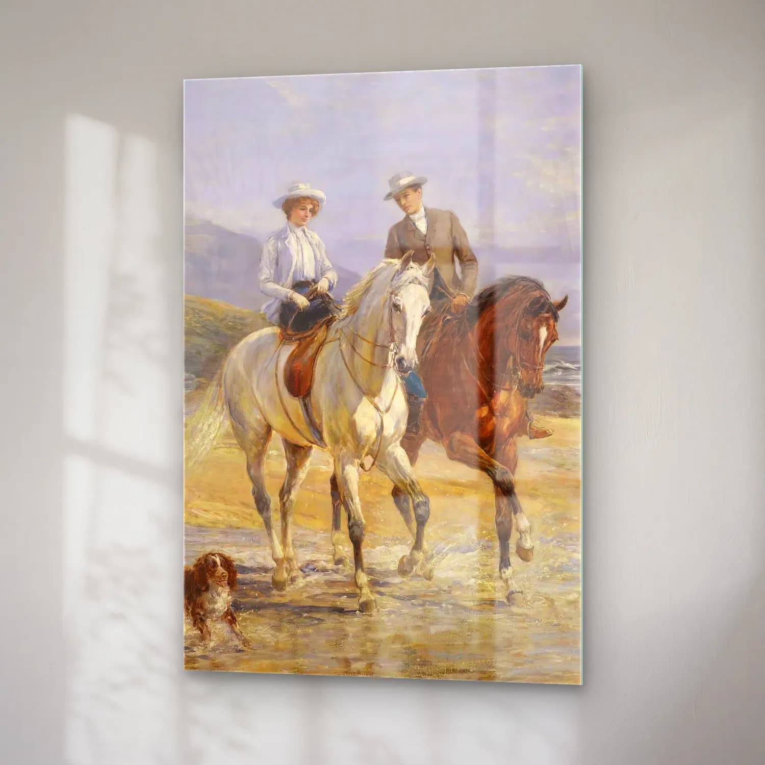 Heywood Hardy – Pleasant Company – Bej Tonlar cam tablo — sağ açıdan görünüm