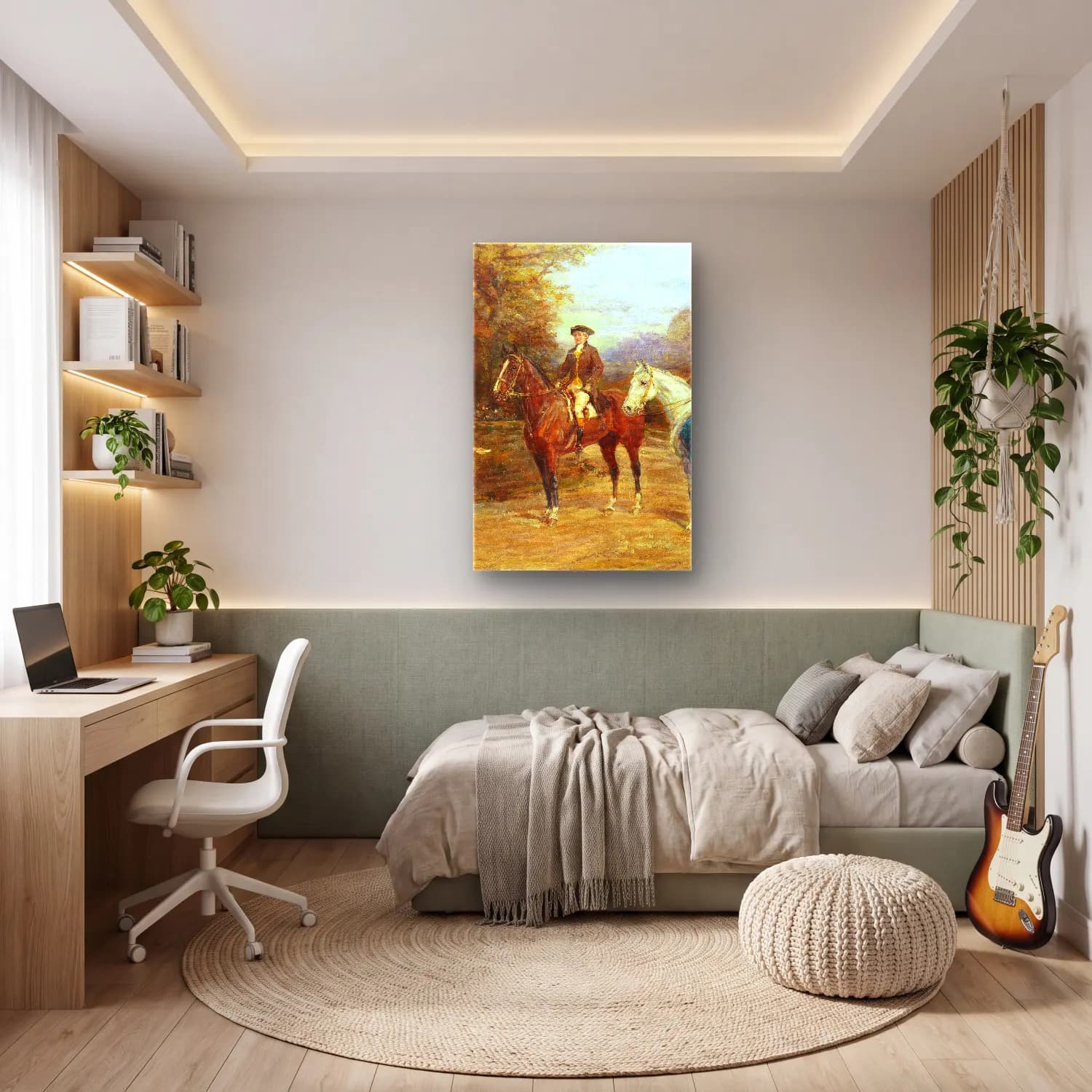 Heywood Hardy – The letter – Bej Tonlar cam tablo — genç odasında