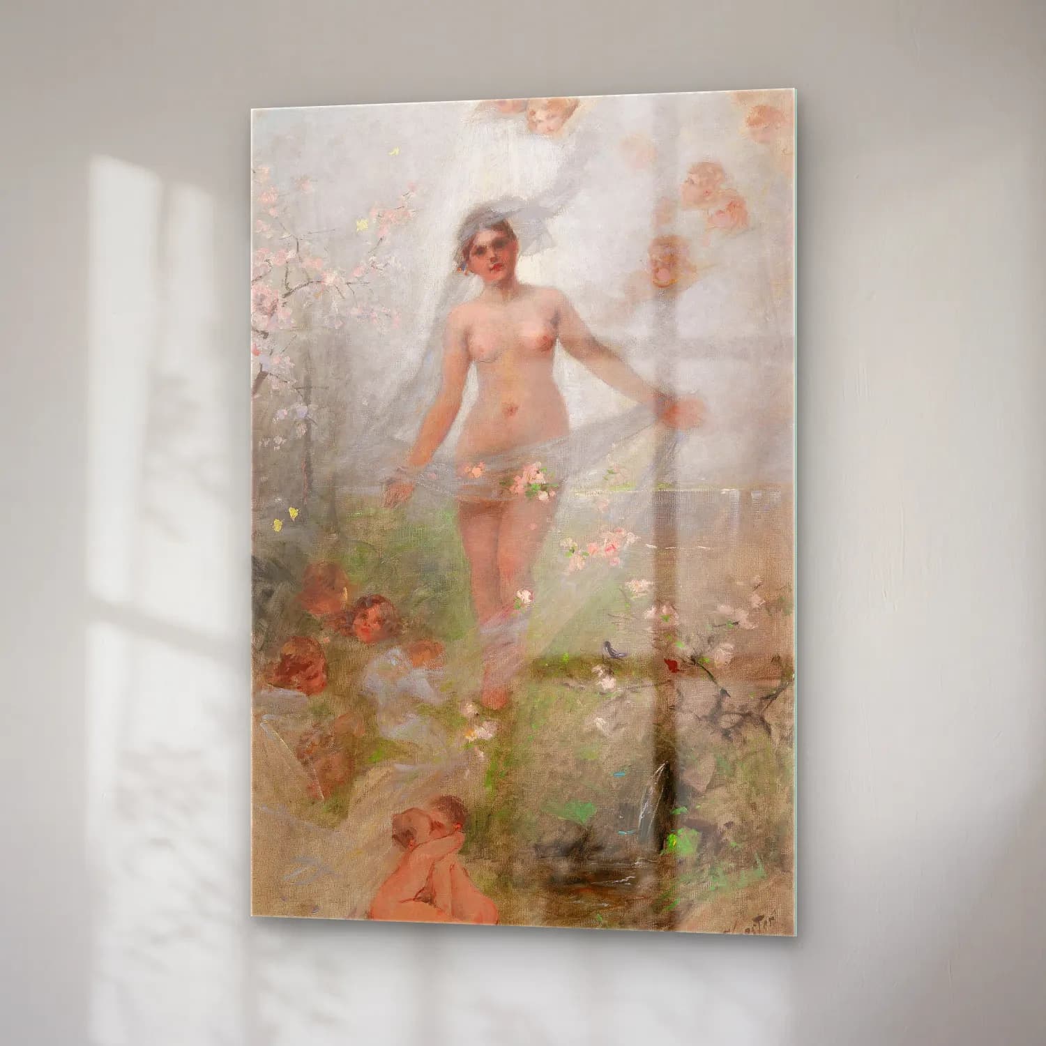 Alexander Koester – Springtime – Pastel Tonlar cam tablo — sağ açıdan görünüm