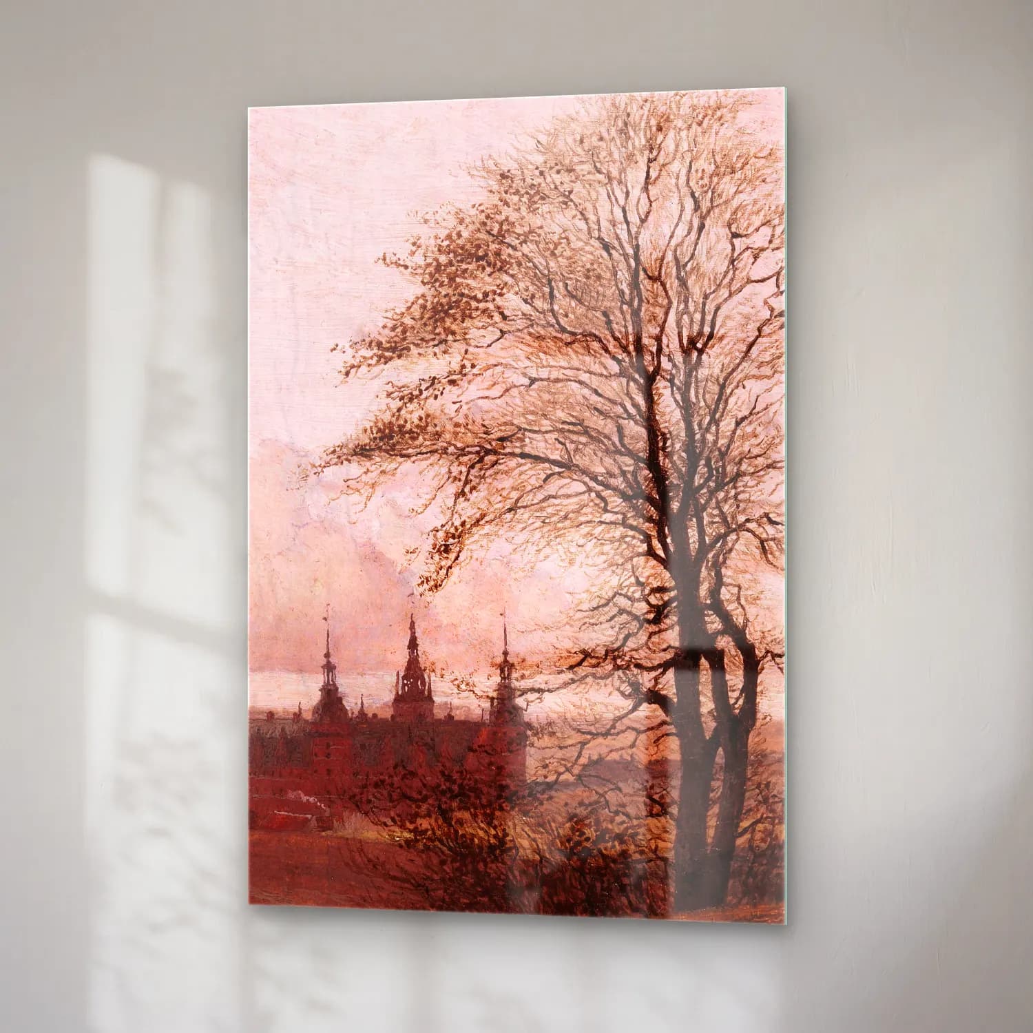 Christen Købke – Autumn Landscape. Frederiksborg Castle in the Middle… cam tablo — sağ açıdan görünüm