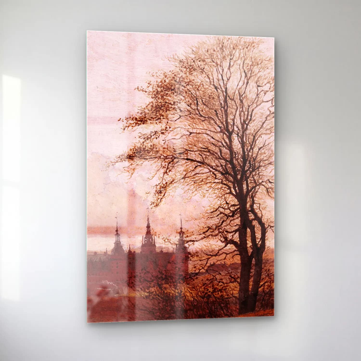 Christen Købke – Autumn Landscape. Frederiksborg Castle in the Middle… cam tablo — sol açıdan görünüm