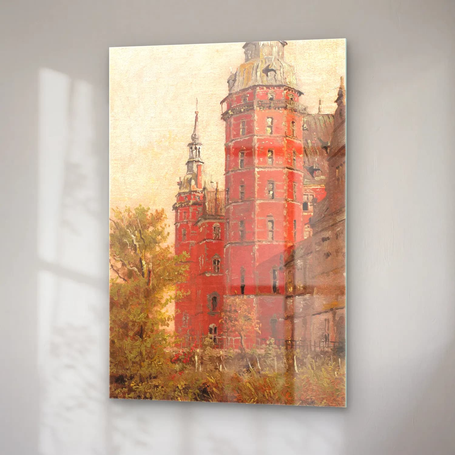 Christen Købke – Frederiksborg Castle seen from the Northwest. Study cam tablo — sağ açıdan görünüm