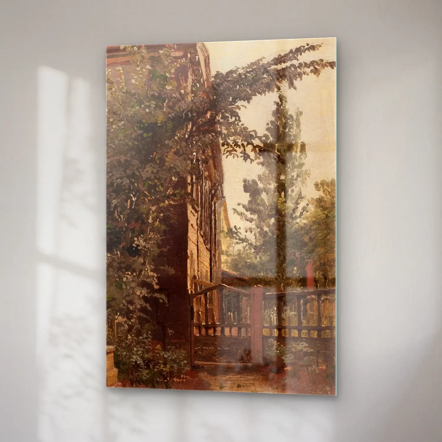 Christen Købke – The Garden Steps Leading to the Artist’s Studio on… cam tablo — sağ açıdan görünüm