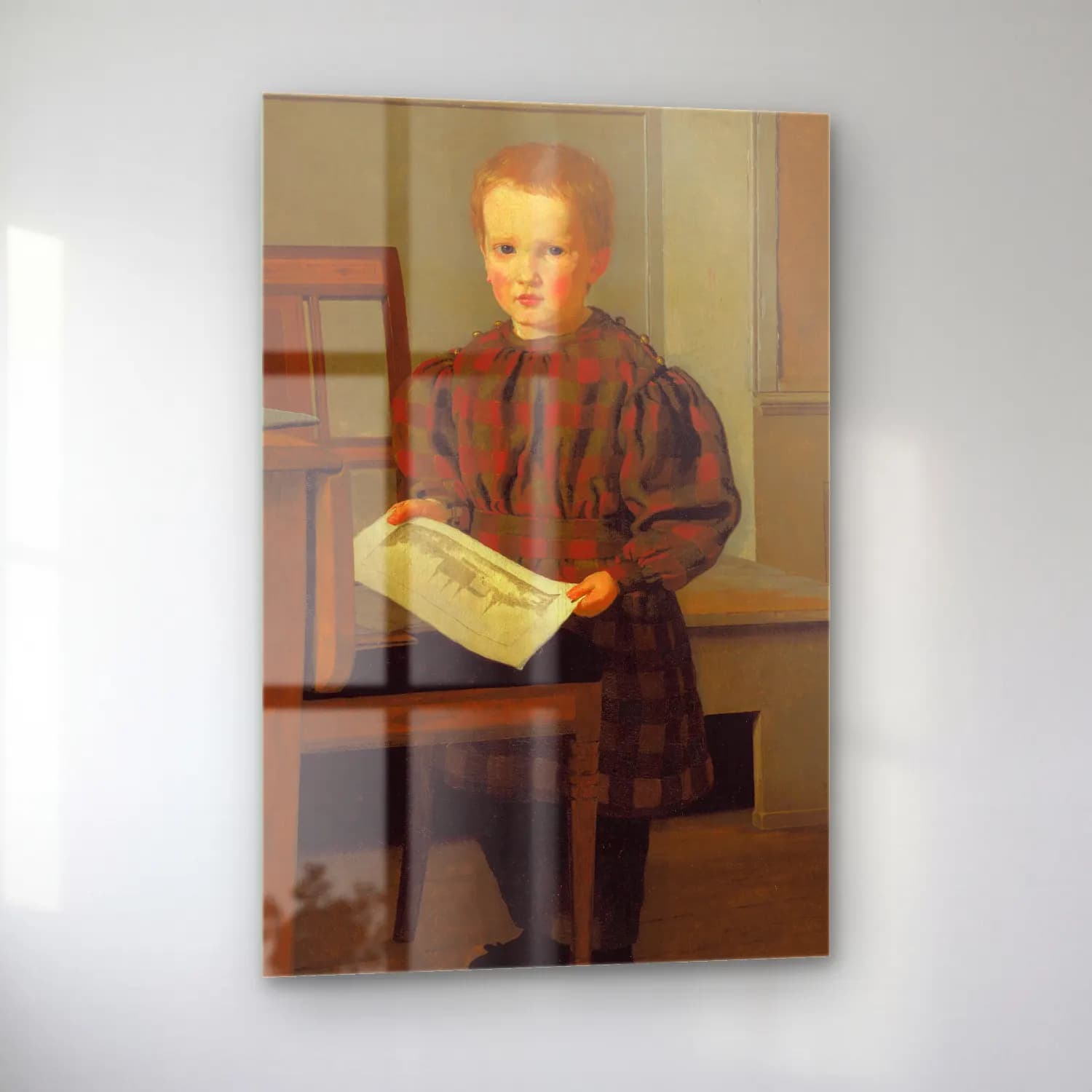 Christen Købke – The Painter C.W. Eckersberg’s Son Julius in his Fathers… cam tablo — sol açıdan görünüm
