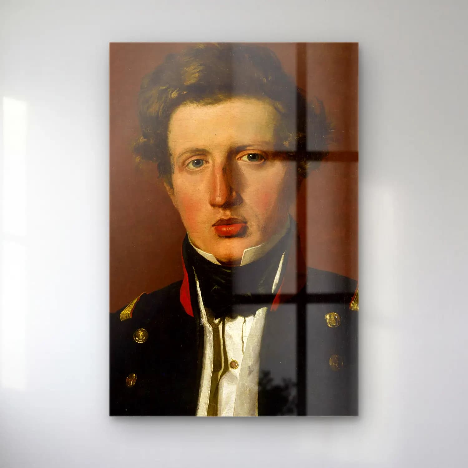 Christen Købke – Valdemar Hjartvar Købke, the Artist’s Brother (ca. 1838) cam tablo — Christen Købke – Valdemar Hjartvar Købke, the Artist’s Brother (ca. 1838) — yağlı boya erkek portresi