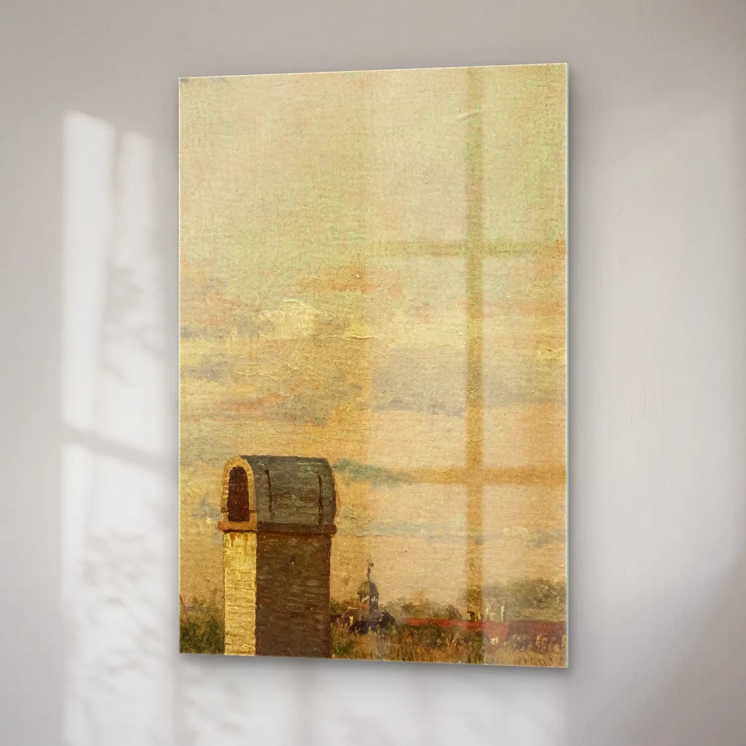 Christen Købke – View from a Window in Toldbodvej Looking Towards the… cam tablo — sağ açıdan görünüm
