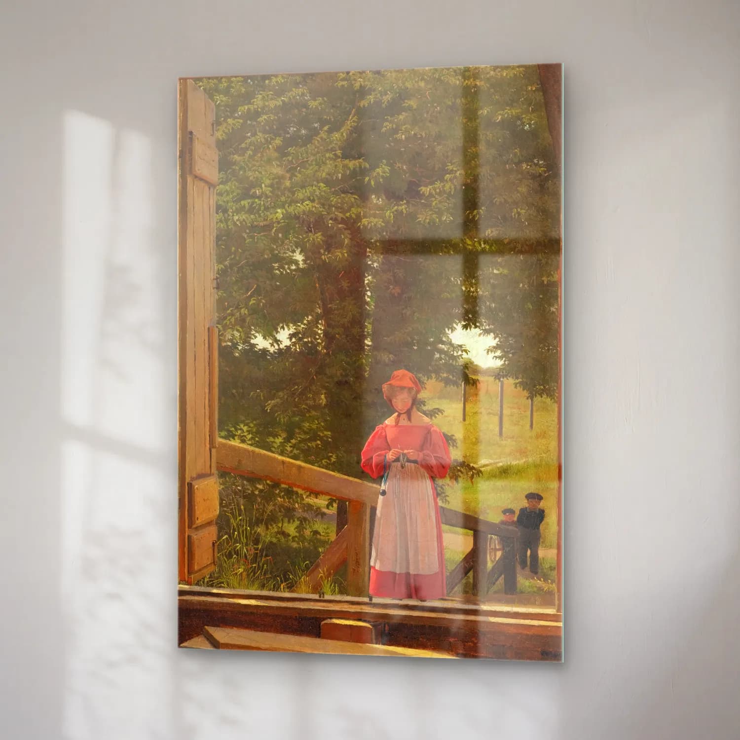 Christen Købke – View from the Loft of the Grain Store at the Bakery in the… cam tablo — sağ açıdan görünüm