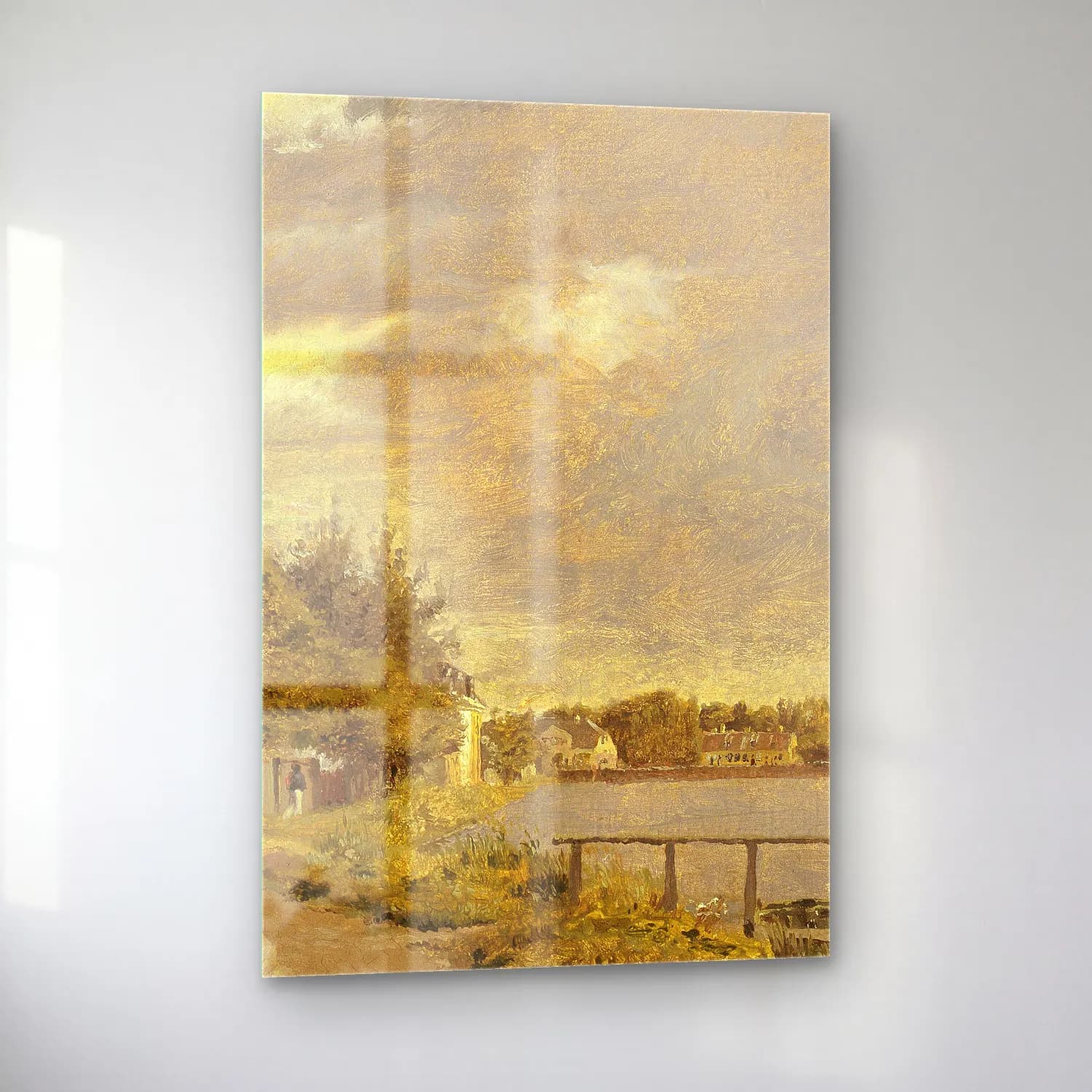 Christen Købke – View of Dosseringen near the Suburb Østerbro outside… cam tablo — sol açıdan görünüm