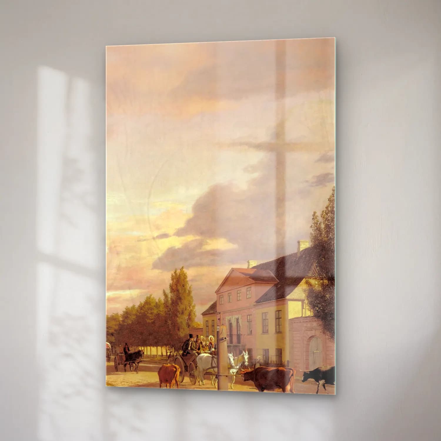 Christen Købke – View of a Street in Østerbro outside Copenhagen. Morning… cam tablo — sağ açıdan görünüm