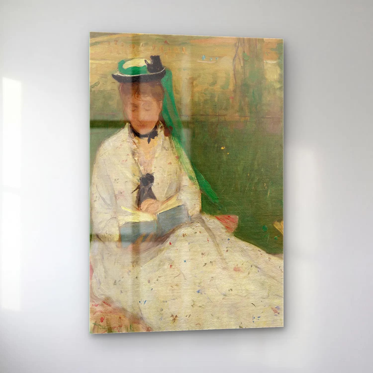 Berthe Morisot – Reading cam tablo — sol açıdan görünüm