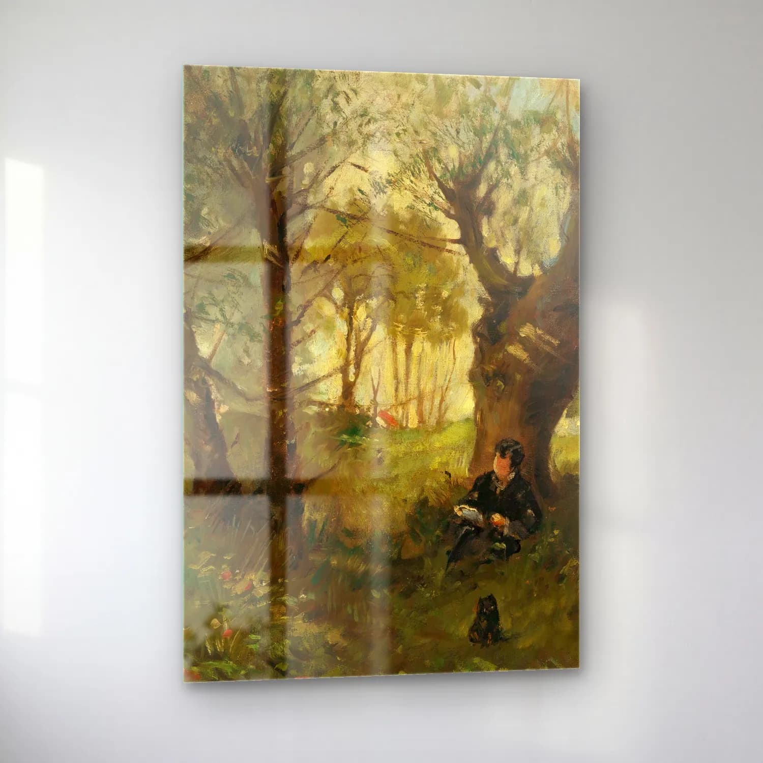 Berthe Morisot – Vieux Chemin À Auvers cam tablo — sol açıdan görünüm