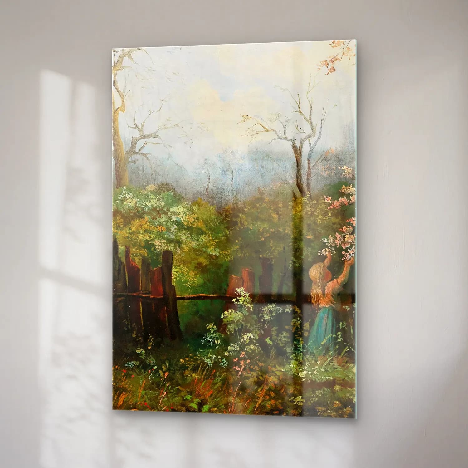 Olga Wisinger-Florian – A Girl in the Garden cam tablo — sağ açıdan görünüm