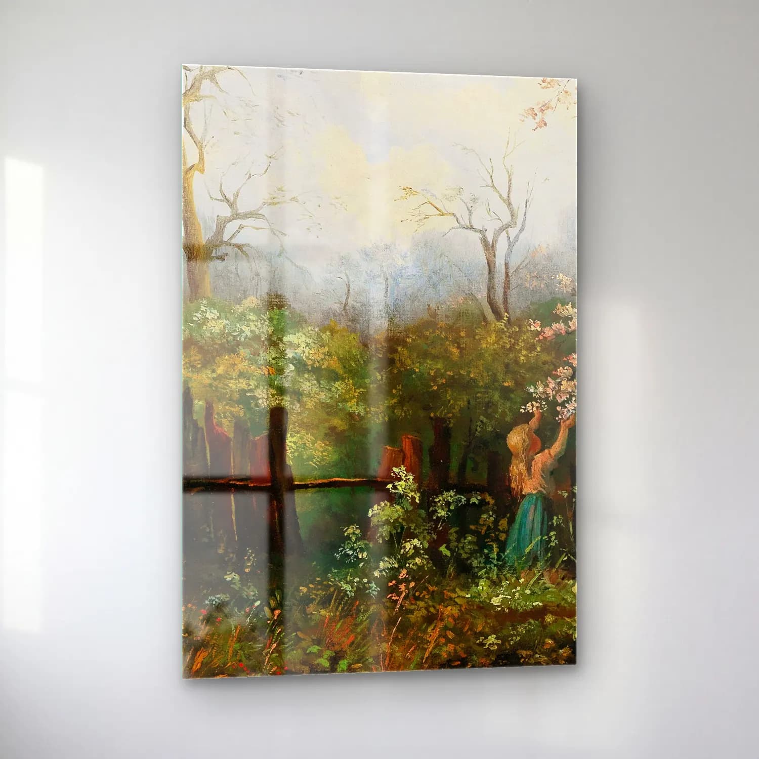 Olga Wisinger-Florian – A Girl in the Garden cam tablo — sol açıdan görünüm