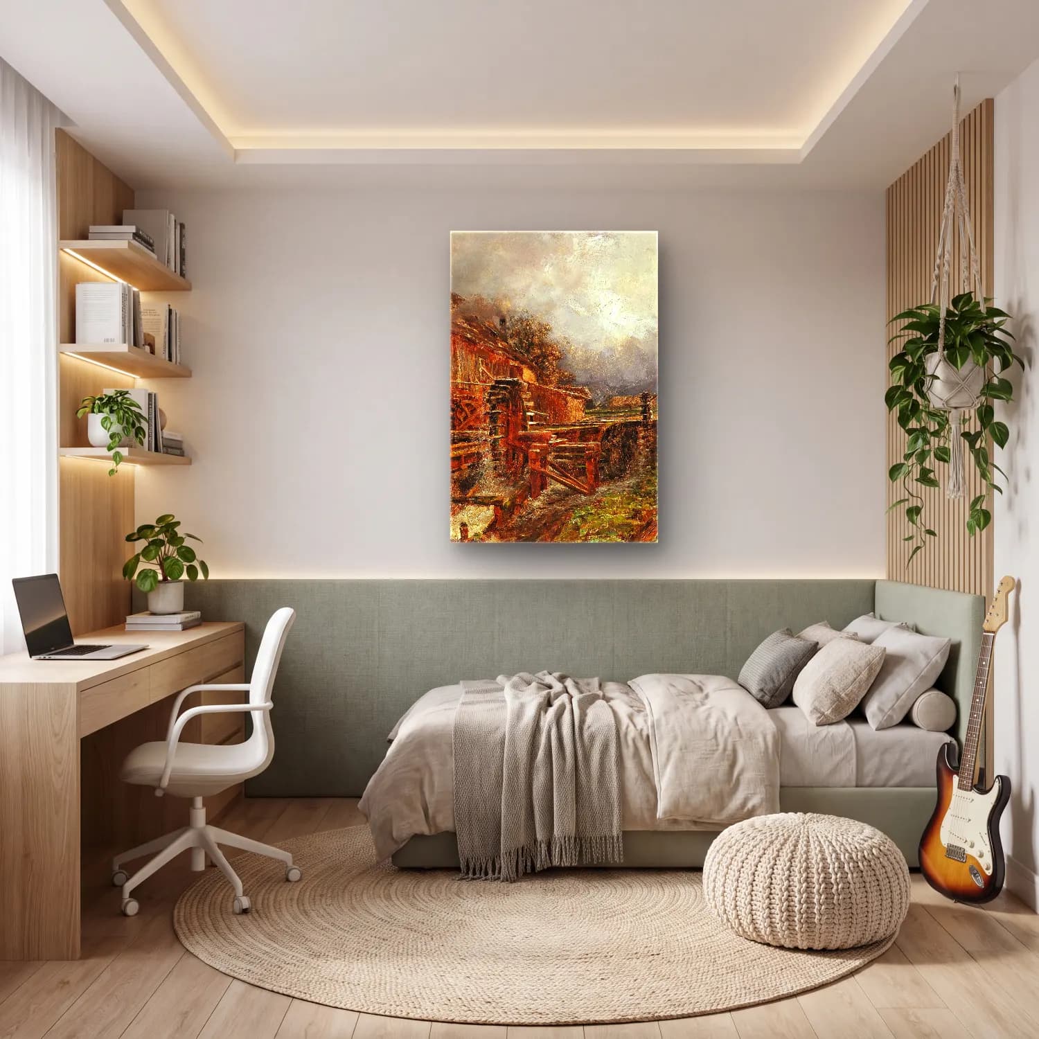 Olga Wisinger-Florian – Mill at Goisern cam tablo — genç odasında
