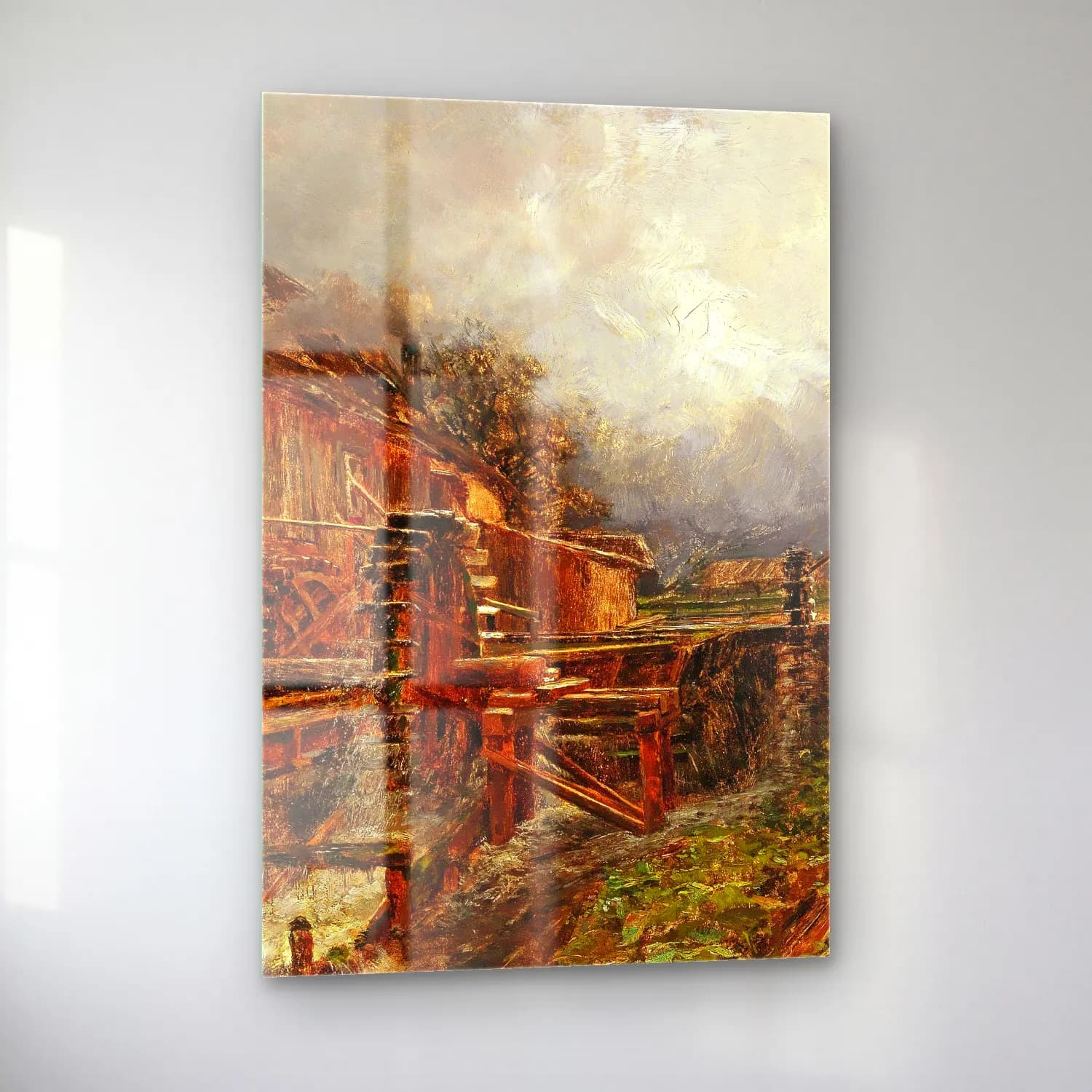 Olga Wisinger-Florian – Mill at Goisern cam tablo — sol açıdan görünüm
