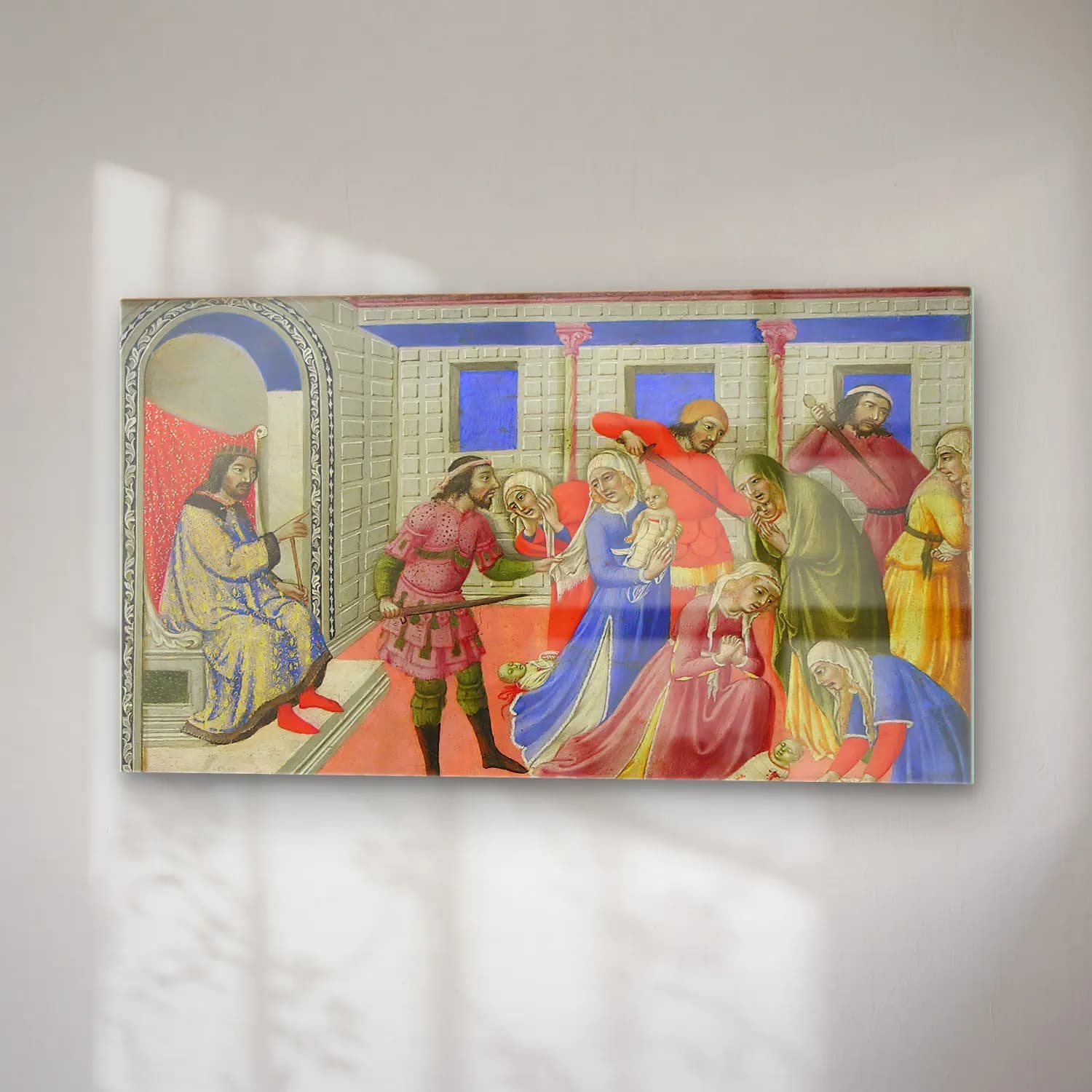 Sano di Pietro – The Massacre of the Innocents ca cam tablo — sağ açıdan görünüm