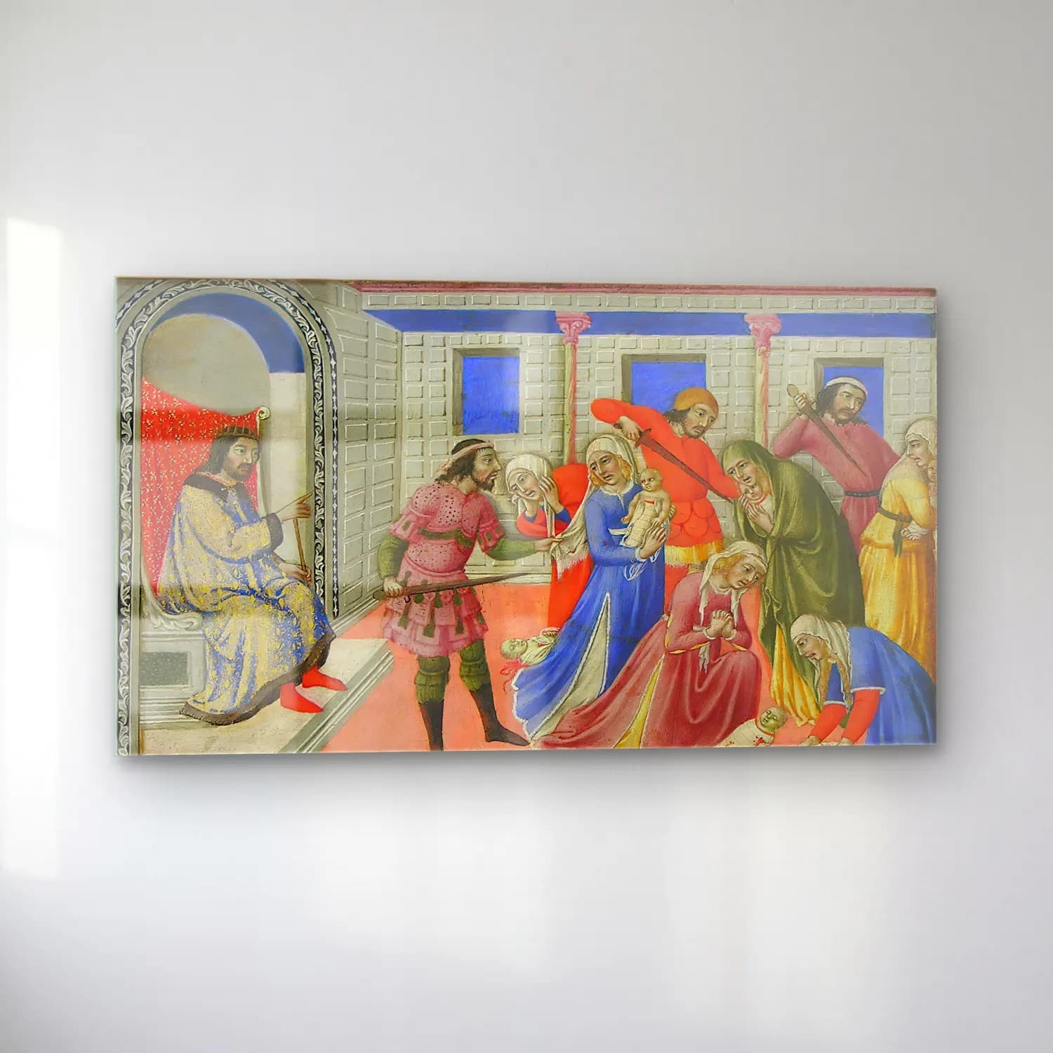 Sano di Pietro – The Massacre of the Innocents ca cam tablo — sol açıdan görünüm