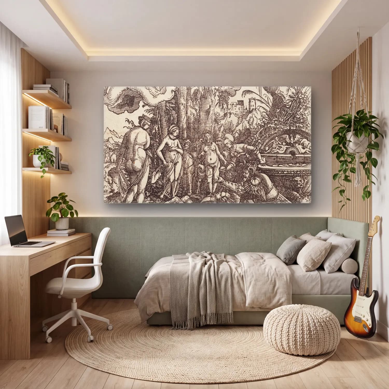 Albrecht Altdorfer – Regensburg Das Urteil des Paris cam tablo — genç odasında