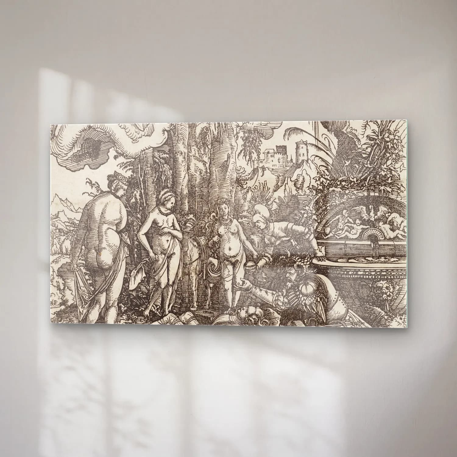 Albrecht Altdorfer – Regensburg Das Urteil des Paris cam tablo — sağ açıdan görünüm