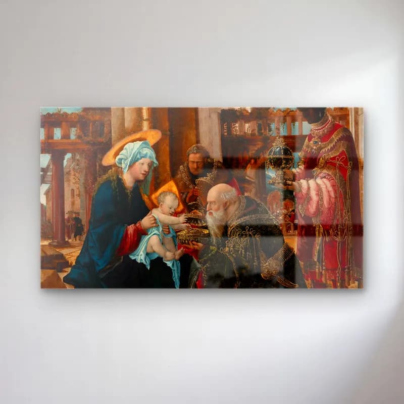 Albrecht Altdorfer – The Adoration of the Magi (ca. 1530 – 1535) cam tablo — Albrecht Altdorfer – The Adoration of the Magi (ca. 1530 – 1535) — yağlı boya dini sahne