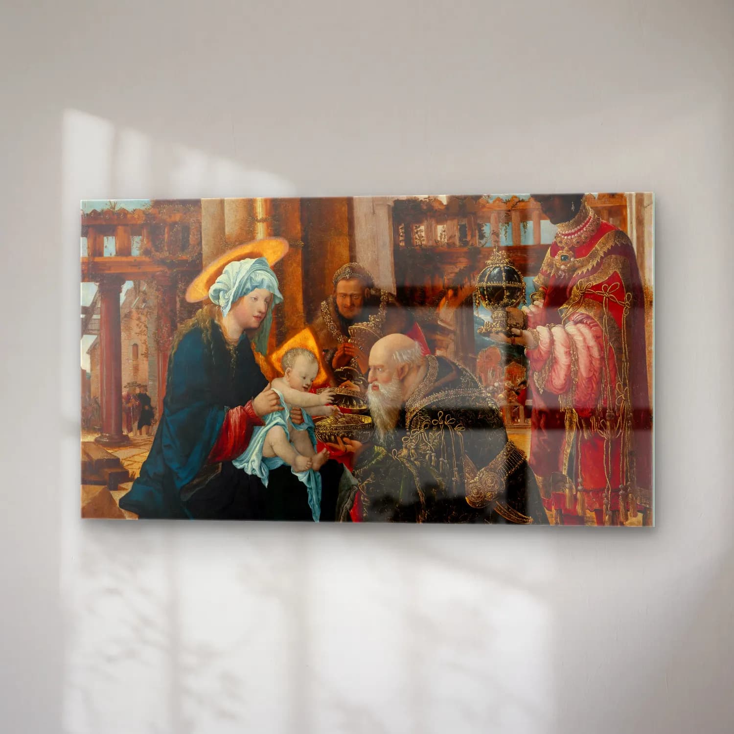 Albrecht Altdorfer – The Adoration of the Magi (ca. 1530 – 1535) cam tablo — sağ açıdan görünüm
